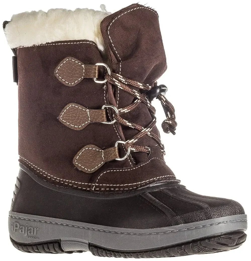 Sz PPAJAR LITTLE GIRLS' MARCEL BOOT, BROWN - 34,US Size 2